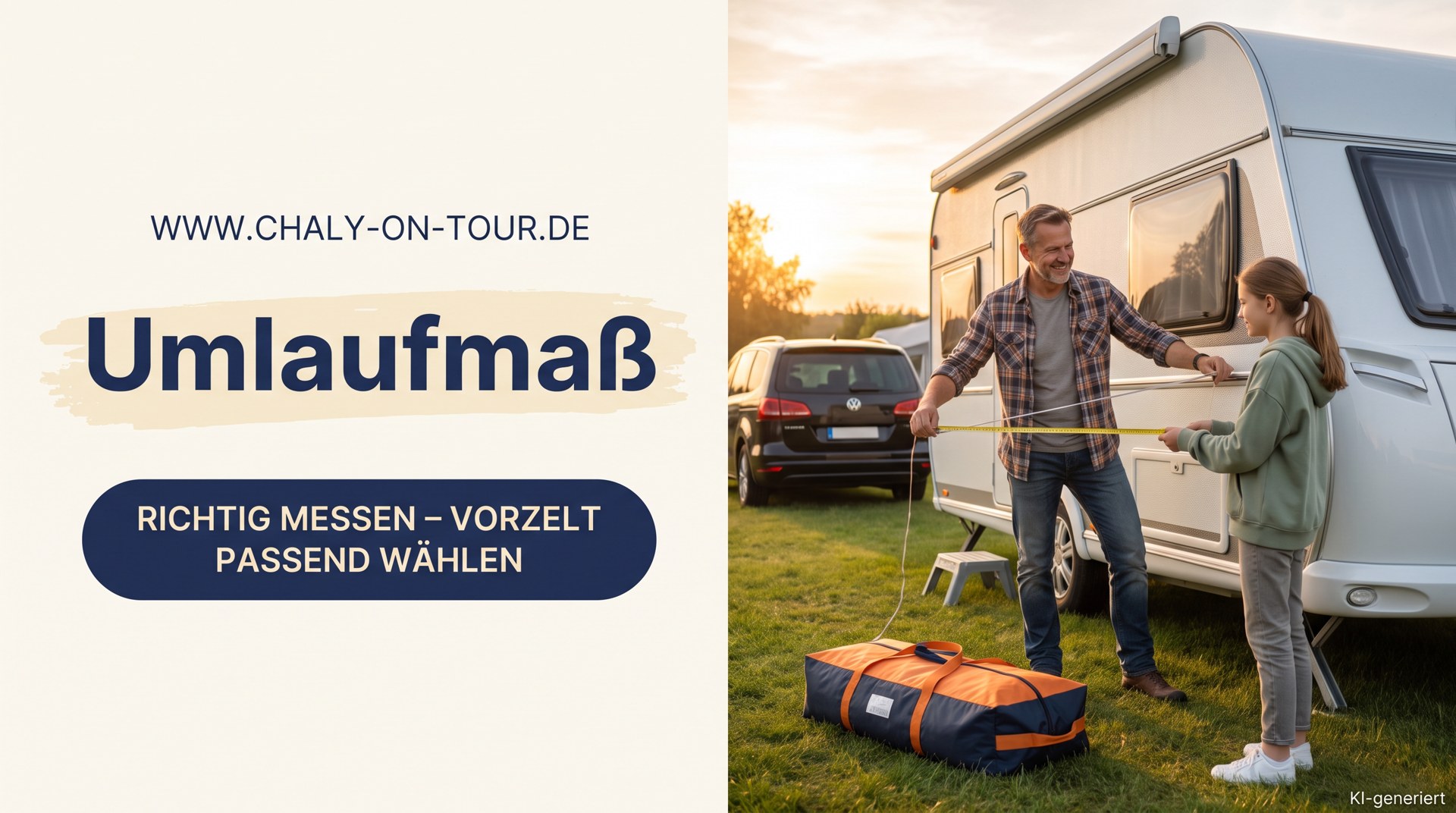 Umlaufmaß beim Wohnwagen: so misst du richtig und findest das passende Vorzelt