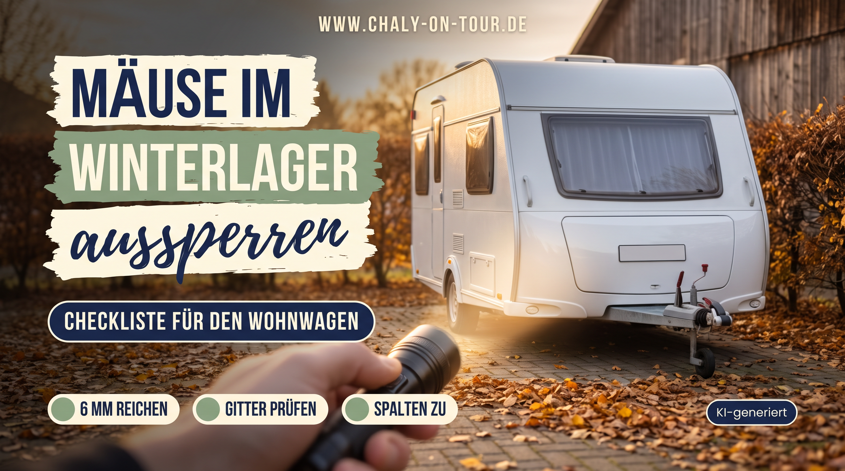 Mäuse im Wohnwagen: So machst du das Winterlager nagersicher