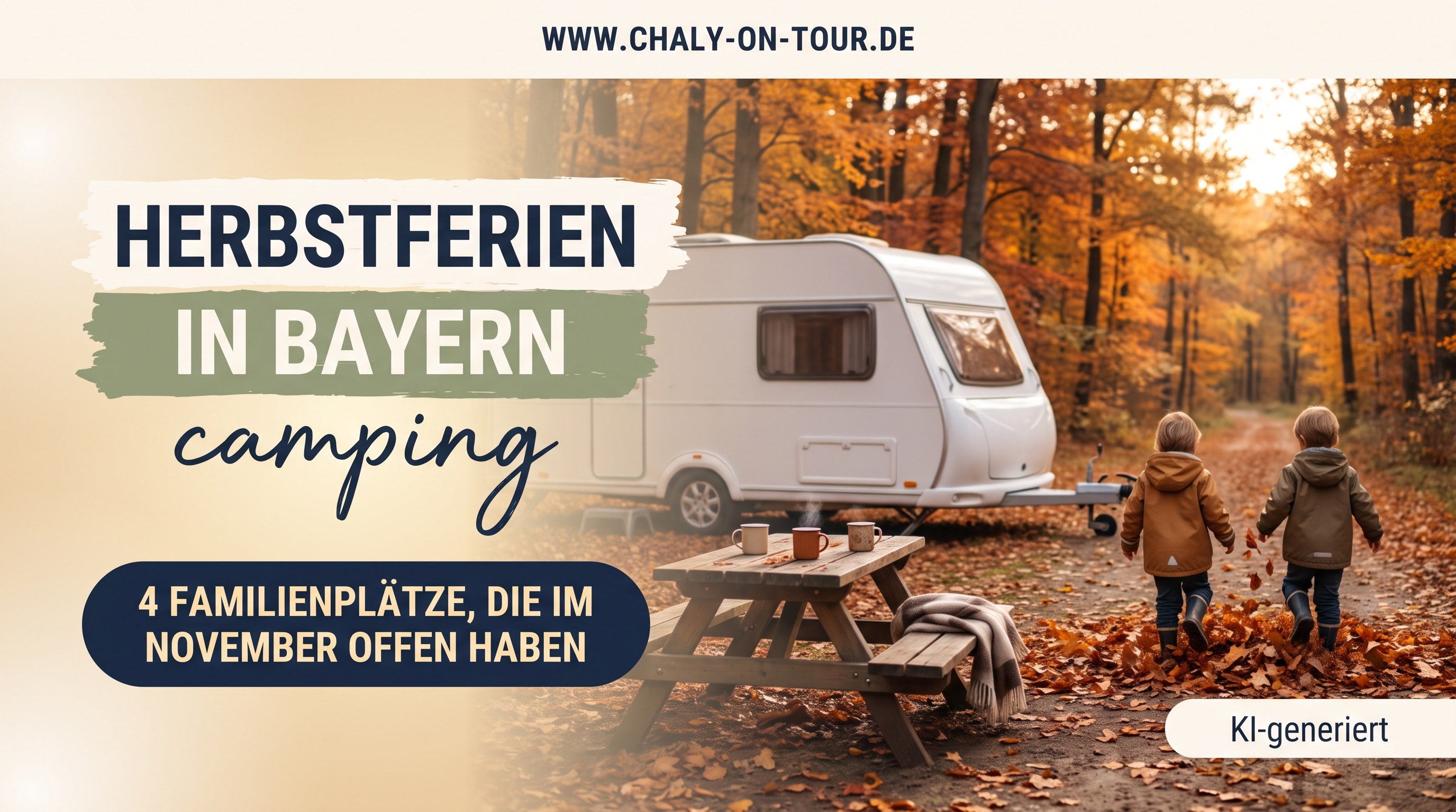 Camping in den Herbstferien in Bayern: 4 Familienplätze, die im November wirklich offen haben