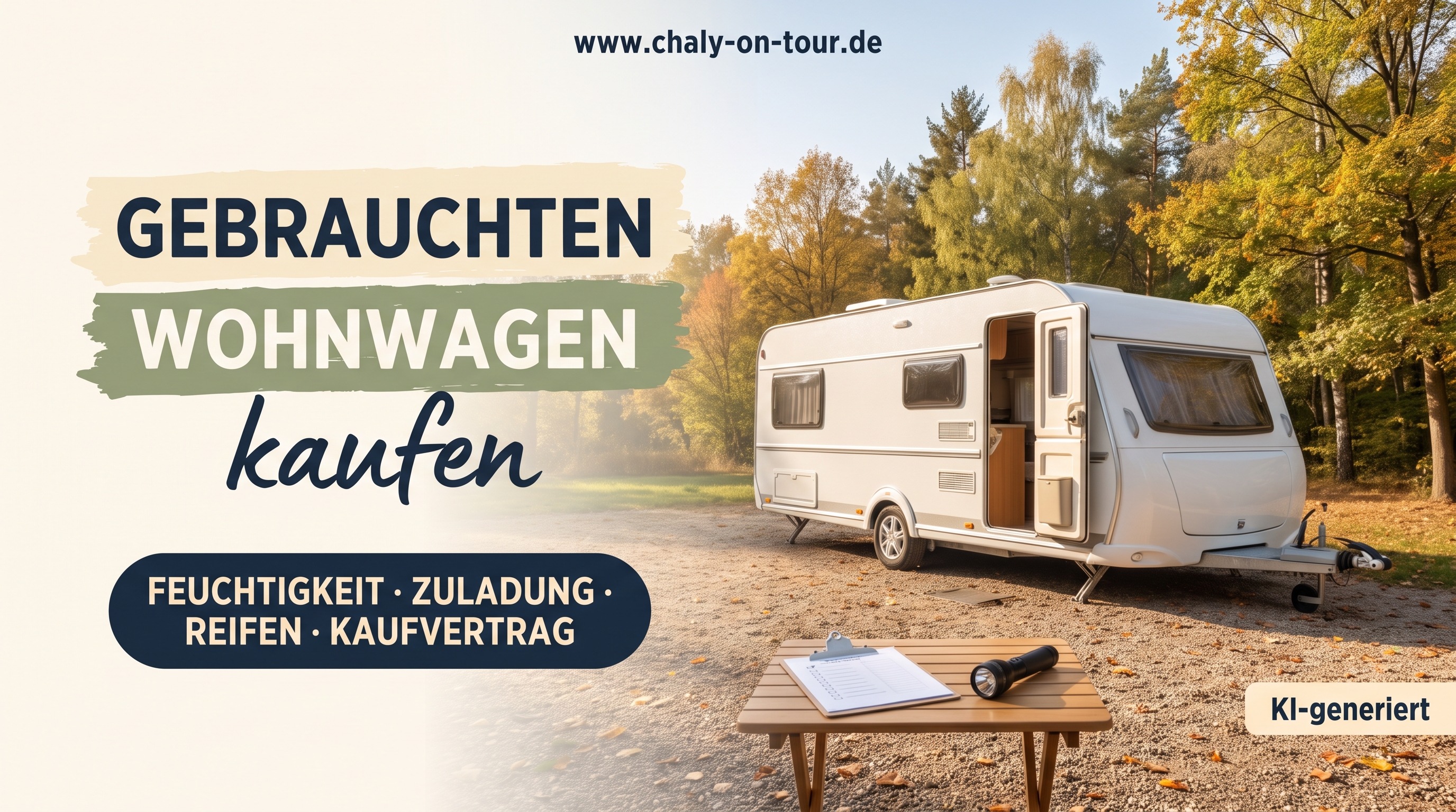 Gebrauchten Wohnwagen kaufen: Worauf Familien wirklich achten müssen – Feuchtigkeit, Zuladung, Reifen, Kaufvertrag
