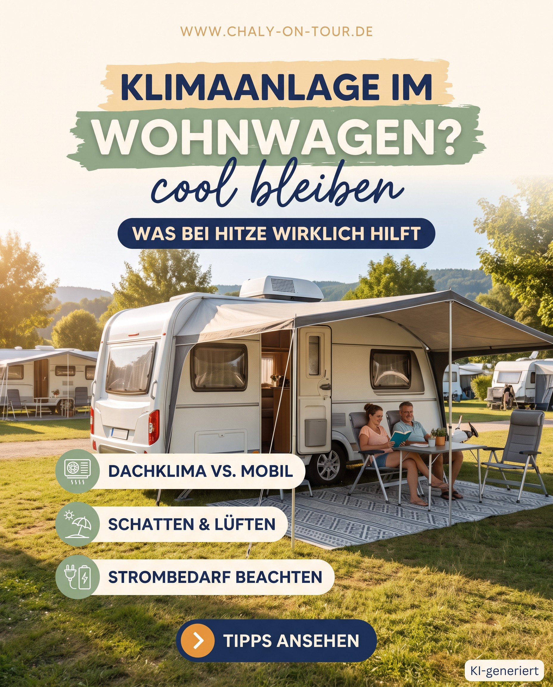 Klimaanlage im Wohnwagen? Was bei Hitze wirklich hilft
