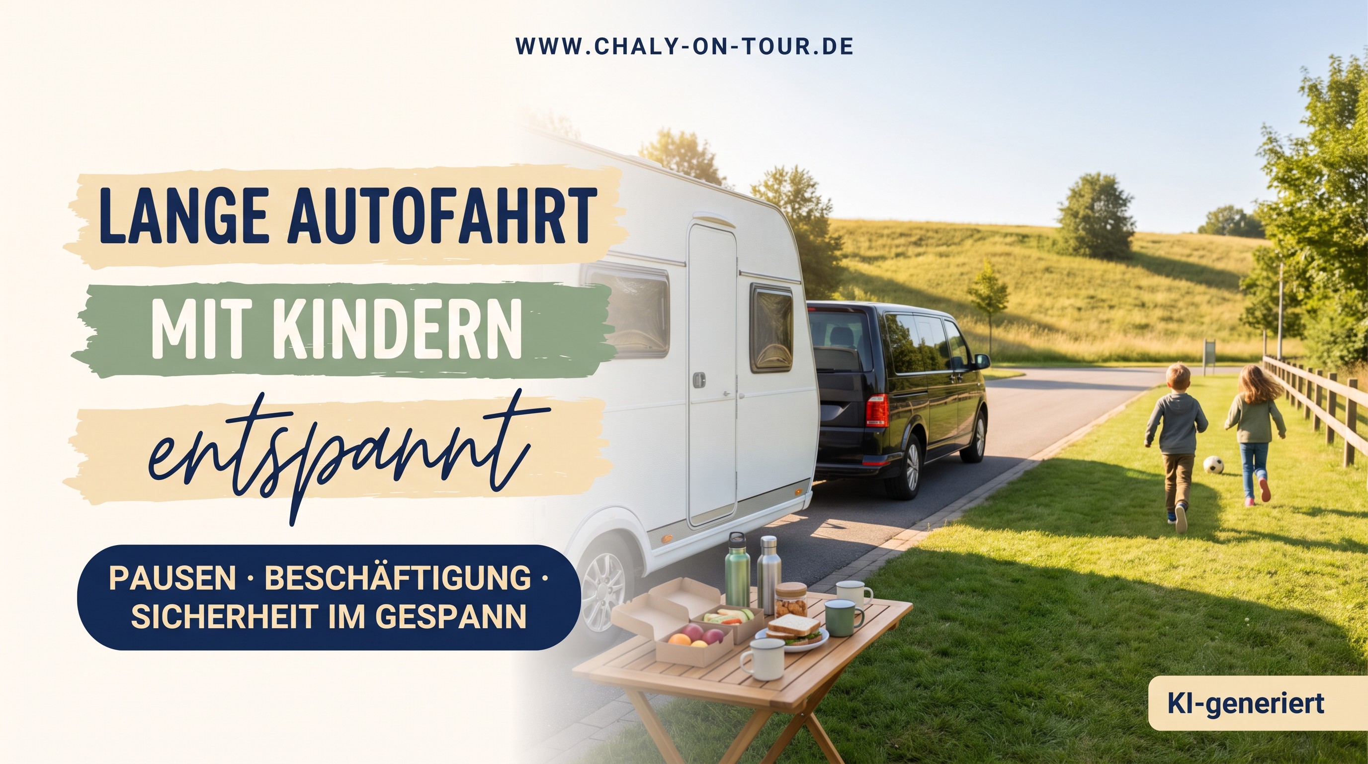 Lange Autofahrt mit Kindern und Wohnwagen: Pausen-Rhythmus, Beschäftigung und Sicherheit – so kommen wir zu fünft entspannt an